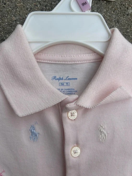 Ralph Lauren Baby Pink Ruffle Dress - Picture 2 of 5